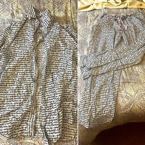 VS Pajama Set: Button-up & Pants